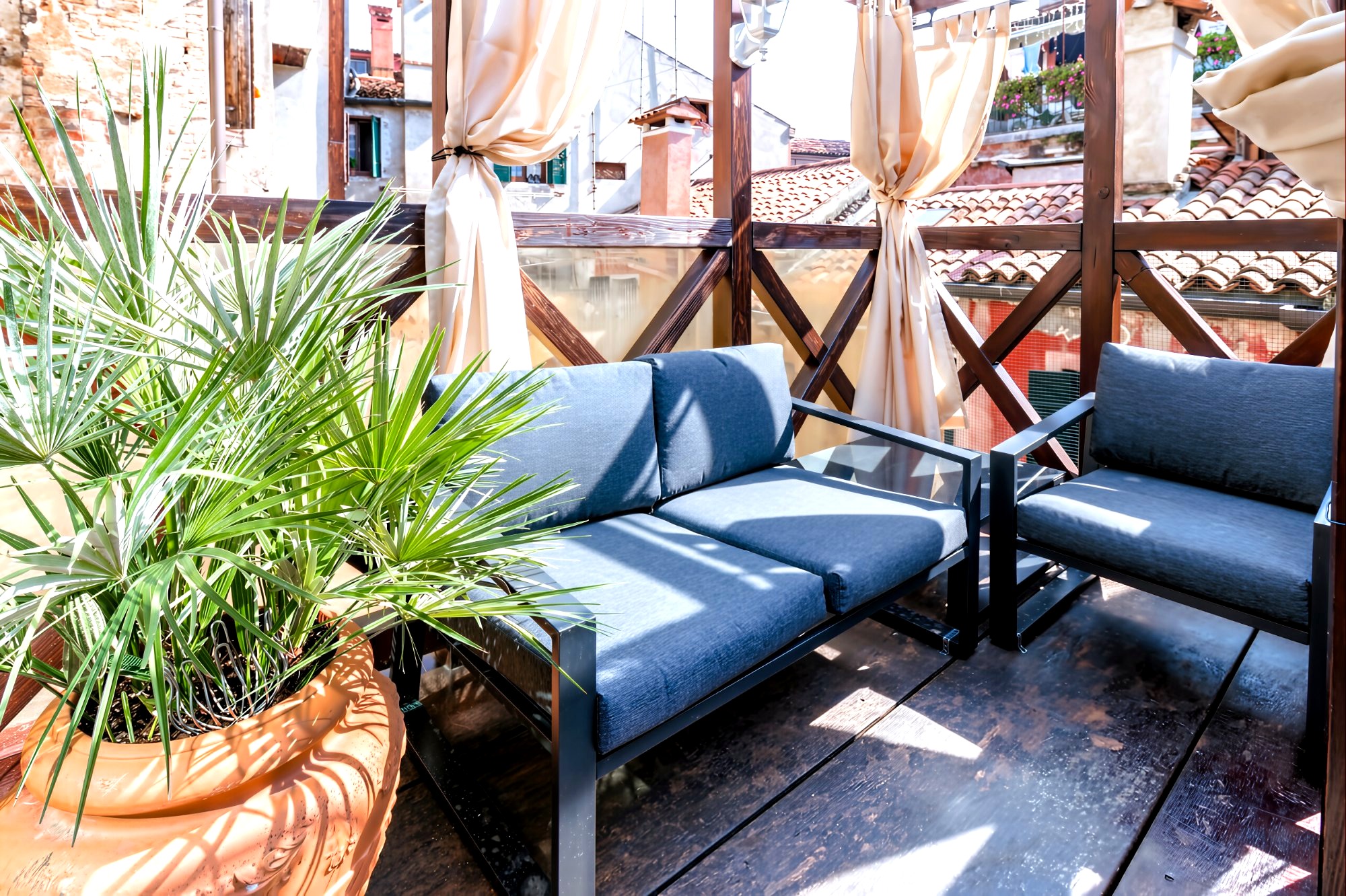 La Serenissima — private altana roof terrace, Venice